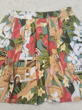 • Grace Karin Girl's Size 6-7 Years Rockabilly 50s Pin Up Flared Skirt Pockets